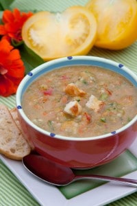 Golden Tomato Gazpacho 