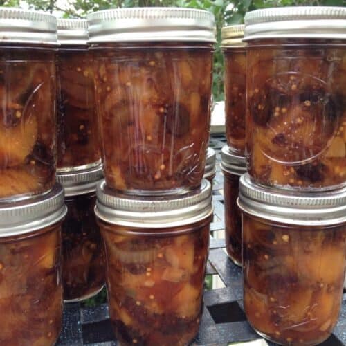 Ginger Peach Chutney. Recipe by Ellen Ogden