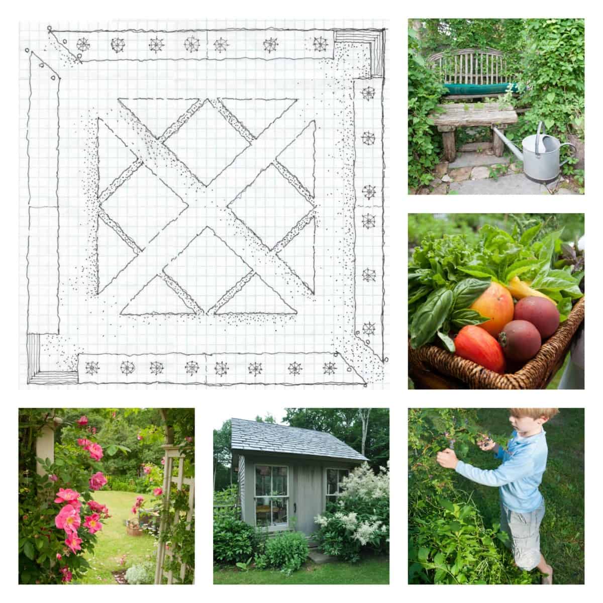 how to design a kitchen garden