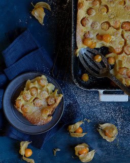 Ground Cherry Clafoutis