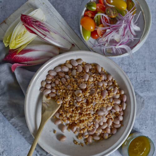 Borlotti Bean and Farro Salad