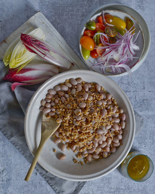 Borlotti Bean and Farro Salad